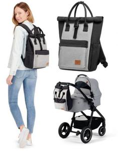 Kinderkraft Plecak MOONPACK GREY dla mamy i dziecka - 2871280717