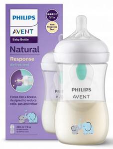 Avent SCY673/81 Butelka Natural 3 Response Airfree 260ml soniki responsywna - 2873948837