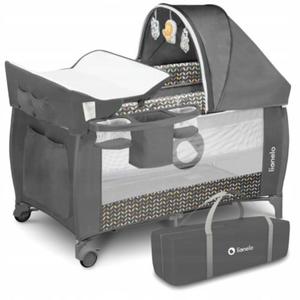 Lionelo SVEN plus eczko skadane 2-poziomy GREY SCANDI - 2874995947