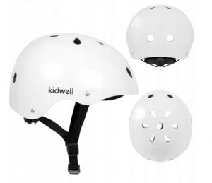 Kidwell Kask rowerowy regulowany ORIX II White rozmiar S 48-52cm - 2878761403