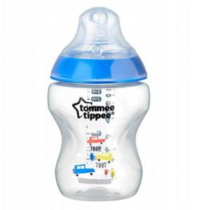 Tommee Tippee Butelka 2x260ml DEKOROWANA BB 42252171 Closer to Nature blue - 2877666103