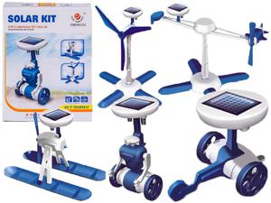 Roboty solarne 6w1 - Solar Kit - wiatrak, helikopter, auto, robot - 2875590678