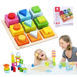 CLASSIC WORLD Ukadanka Nauka Ksztatw i Liczenia 5w1 Domino Sorter MONTESSORI 28 el. - 2877648432