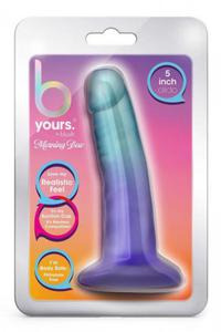 B YOURS MORNING DEW 5 INCH DILDO SAPPHIRE - 2877747813