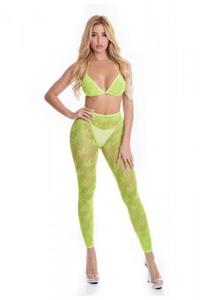 ALL ABOUT LEAF BRA SET GREEN, OS - 2875386289