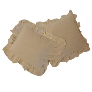 Zestaw 2 poszewek 40x40 bawenianych z falbanami Akdeniz Beige Darymex - 2871041203