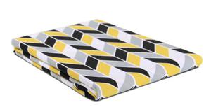 Przecierado bawena 140x210 bez gumki Geometric Yellow