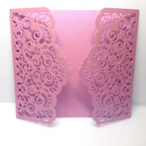 Baza kartki LACE 13x14,5 cm pearl milky rose ( 220gr) - 1 szt - 2877281000