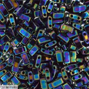 Miyuki Half Tila Beads Metallic Variegated Blue Iris HTL0455 (ok.125 szt.) - 5 gram - 2877281080