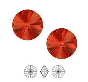 Swarovski Rivoli 14 mm Foiled Padparadscha 1122 1 szt. - 2877274631