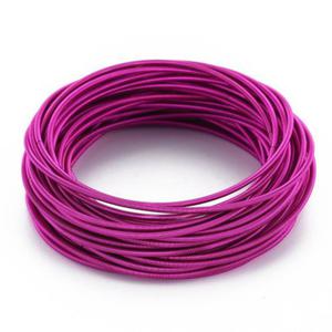 Baza bransoletki 2 mm Steel Memory, platerowana- rozcigliwa 58,5mm Mdium Violet Red - 1 szt - 2877284824