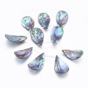 Muszla Naturalna ABALONE - PAUA 35-39x19-23x3-6 mm DROP - 1 szt - 2877285680