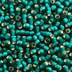 Koraliki Toho Round 8/0 Silver Lined Frosted Teal TR-08-27BDF 10 gram - 2859558285