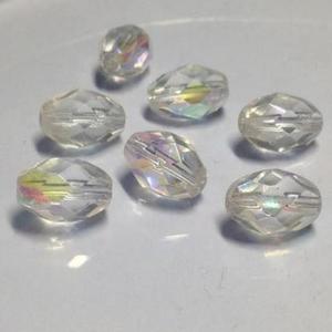 Fire Polish Olive Crystal AB 11x8 mm - 5 szt - 2877275249