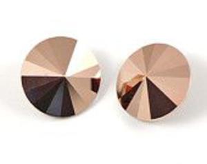 Swarovski Rivoli 12mm Foiled Rose Gold 1122 1 szt. - 2877276304