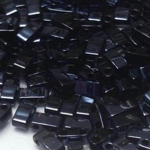 Miyuki Half Tila Beads Black Blue Hematite Full HTL55092 5 gram ok.125 szt. - 2877594071