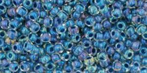 Toho Round 11/0 Inside Color Luster Crystal/Capri Blue TR-11-188 10 gram - 2870843474