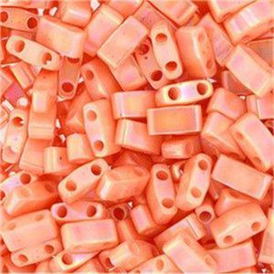 Miyuki Half Tila Beads Opaque Salmon Luster HTL0596 5 gram ok.125 szt. - 2877278607