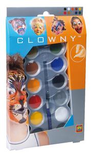 SES Farby do malowania buzi - CLOWNY BASIC 10 kolorw - 2429000209