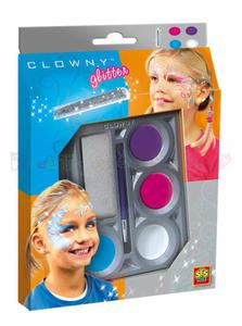 Farby do malowania buzi - CLOWNY GLITTER SES - 2429000417