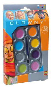 Farby do malowania buzi - CLOWNY TRENDY 8 kolorw - 2429000419