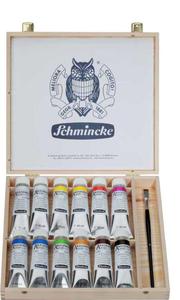 Komplet farb akrylowych SCHMINCKE AKADEMIE ACRYL 13x60ml w drewnianej kasecie