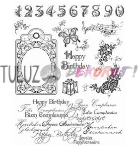 Stempel silikonowy happy birthday urodziny Viva Decor 14 x 18 cm - 2852764707