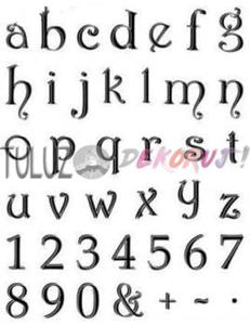 Stempel silikonowy alfabet litery cyfry Viva Decor 14 x 18 cm - 2832340315