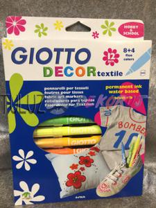 Zestaw pisakw do tkanin Giotto Decor Textile 12 szt - 2832341056