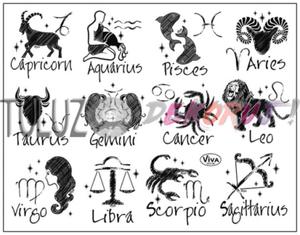 Stempel silikonowy znaki zodiaku Viva Decor 14 x 18 cm - 2876219999