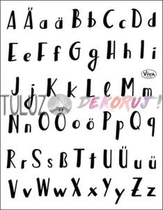 Stempel silikonowy alfabet litery Viva Decor 14 x 18 cm - 2876220003