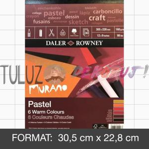 Blok Pastel Murano Warm Colorurs 228x305mm 30ark - 2861804662