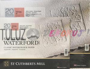 St Cuthberts Mill Saunders HP White Le Grain Satine 20ark 300g Blok akwarelowy - 2861804916