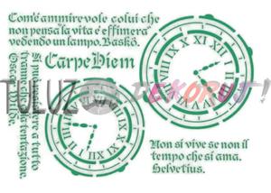 Stamperia stencil zegary-szablon, maska do decoupage i prac kreatywnych A4 - 2861805120