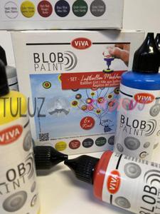 Komplet Farb Blob Paint Dziewczyna z Balonem Viva Balloon Girl Viva Decor 6x90ml