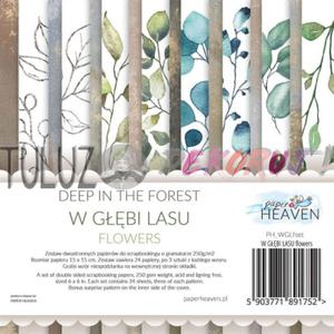 Paper Heaven blok papierw scrapowych W gbi lasu Flowers 15x15cm - 2868141578