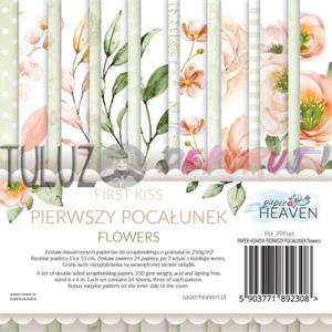 Paper Heaven blok papierw scrapowych Pierwszy Pocaunek Flowers 15x15cm - 2870084025