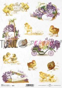ITD Collection papier ryowy A4 kurczaki, Wielkanoc kod.prod.R0825 - 2872964012