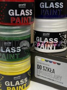 Profil glass paint zestaw farb do szka i porcelany 6x50ml - 2874562879
