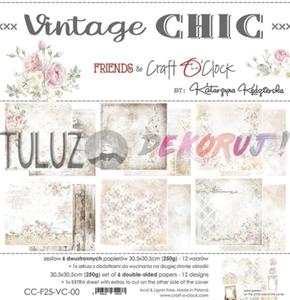 Craft o'clock blok papierw scrapowych Vintage Chic 30,5 x 30,5cm - 2874562923