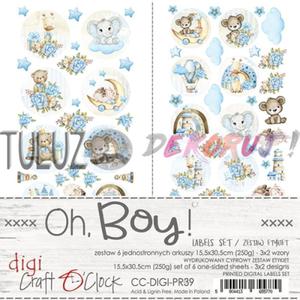 Craft o'clock zestaw etykiet Oh, Boy! 15,5 x 30,5cm - 2874562941