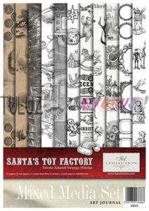 ITD Collection zestaw kreatywny Mixed Media Set Art Journal Santa's toy Factory A4 21x29,7cm kod.prod.MS005 - 2874846699