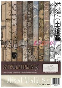 ITD Collection zestaw kreatywny Mixed Media Set Art Jurnal Steampunk A4 21x29,7cm kod.prod.MS018 - 2874846706