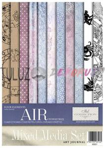 ITD Collection zestaw kreatywny Mixed Media Set Art Jurnal Four Elements: Air A4 21x29,7cm kod.prod.MS021 - 2874846709