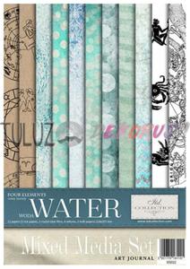 ITD Collection zestaw kreatywny Mixed Media Set Art Jurnal Four Elements: Water A4 21x29,7cm kod.prod.MS022 - 2874846710