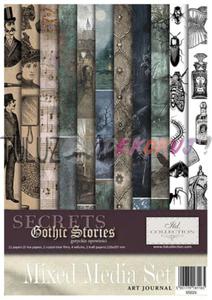 ITD Collection zestaw kreatywny Mixed Media Set Art Jurnal Gothic Stories A4 21x29,7cm kod.prod.MS024 - 2874846712