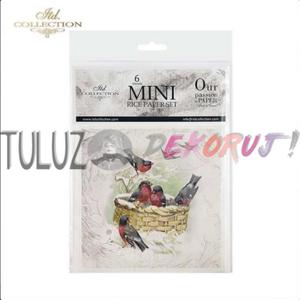 ITD Collection zestaw papierw ryowych 14,8x14,8cm ptaszki kod.prod.RSM084 - 2876610814