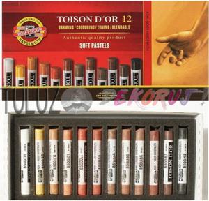 Pastele Koh-I-Noor Toison D'or 12 szt odcienie brzu - 2832338024