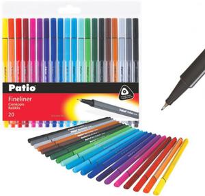 Cienkopisy pisaki TRIO 20 kolorw PATIO (18586) - 2875535716