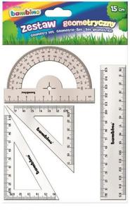 Zestaw geometryczny 4 elementy 15 cm BAMBINO mix (28573) - 2867310278